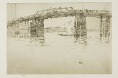 Gamla Battersea Bridge av James Abbott McNeill Whistler