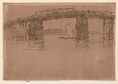 Gamla Battersea Bridge av James Abbott McNeill Whistler