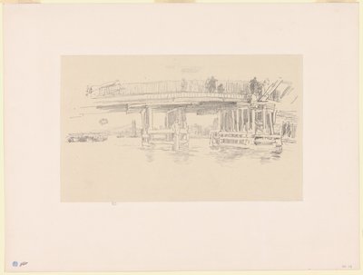 Gamla Battersea Bridge av James Abbott McNeill Whistler