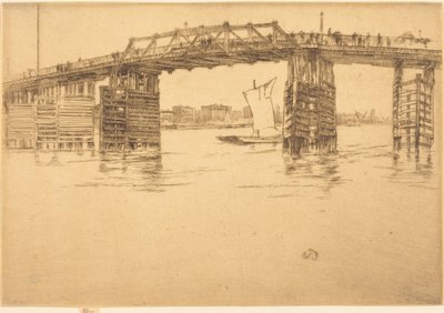 Gamla Battersea Bridge av James McNeill Whistler