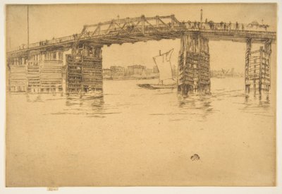 Gamla Battersea Bridge av James McNeill Whistler