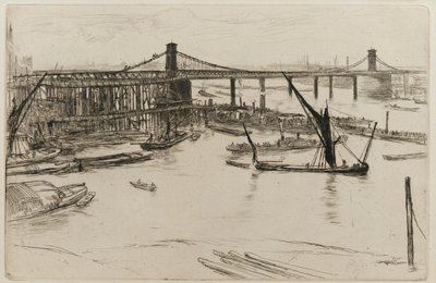 Gamla Hungerford Bridge av James Abbott McNeill Whistler