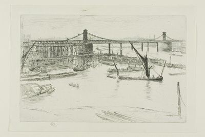Gamla Hungerford Bridge av James Abbott McNeill Whistler