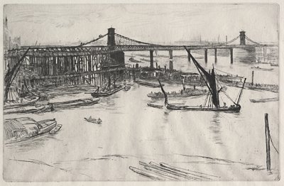 Den gamla Hungerford-bron av James McNeill Whistler
