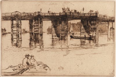 Gamla Putney Bridge av James Abbott McNeill Whistler
