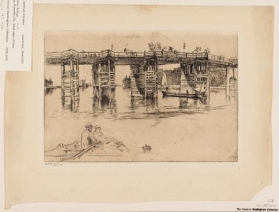 Gamla Putney Bridge av James Abbott McNeill Whistler