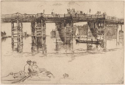 Gamla Putney Bridge av James McNeill Whistler