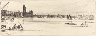 Gamla Westminster Bridge av James Abbott McNeill Whistler