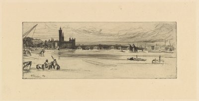 Gamla Westminster Bridge av James Abbott McNeill Whistler