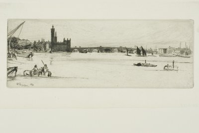 Gamla Westminster Bridge av James Abbott McNeill Whistler