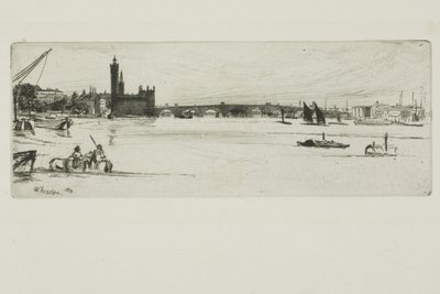 Gamla Westminster Bridge av James Abbott McNeill Whistler