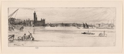 Gamla Westminster Bridge av James Abbott McNeill Whistler