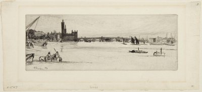 Gamla Westminster Bridge av James McNeill Whistler