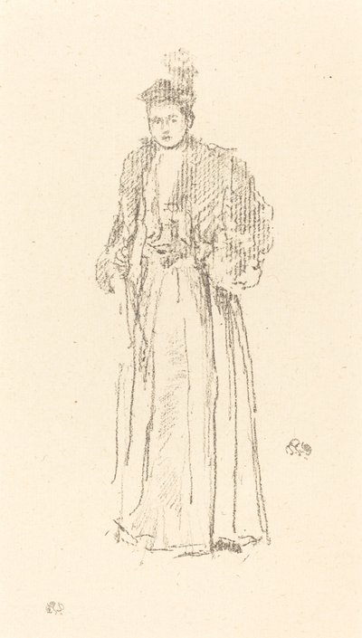 Porträttstudie: Miss Charlotte R. Williams av James Abbott McNeill Whistler