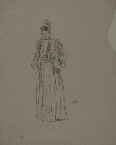 Porträttstudie: Miss Charlotte R. Williams av James Abbott McNeill Whistler