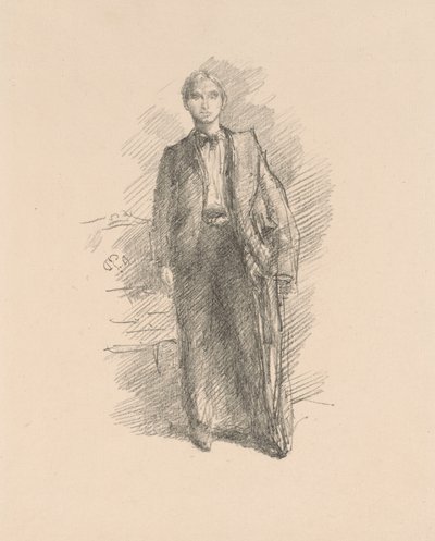 Porträttstudie: Herbert C. Pollitt av James Abbott McNeill Whistler