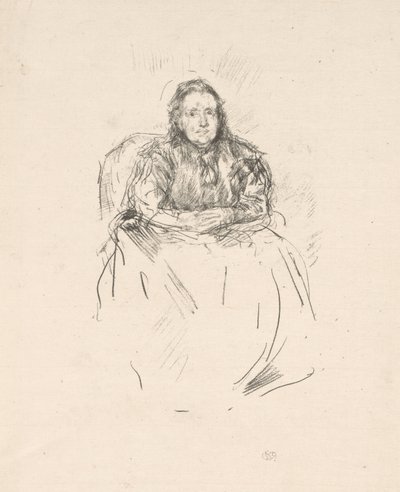 Porträttstudie: Mrs Philip av James Abbott McNeill Whistler