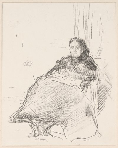 Porträttstudie: Mrs Philip, nr 2 av James Abbott McNeill Whistler