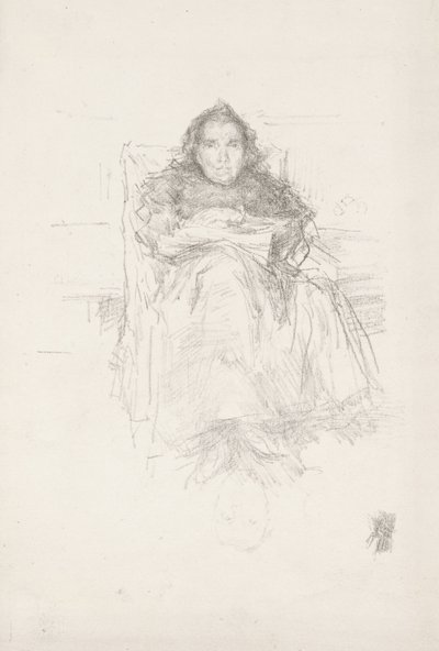 Porträttstudie: Mrs Philip, nr 3 av James Abbott McNeill Whistler