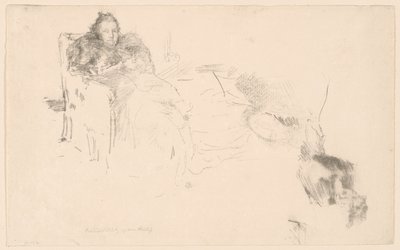 Porträttstudie: Mrs Philip, nr 4 [Studier av Philips] av James Abbott McNeill Whistler