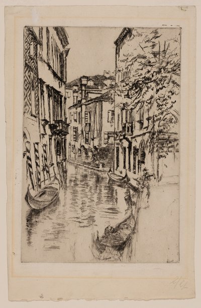 Lugn kanal av James McNeill Whistler