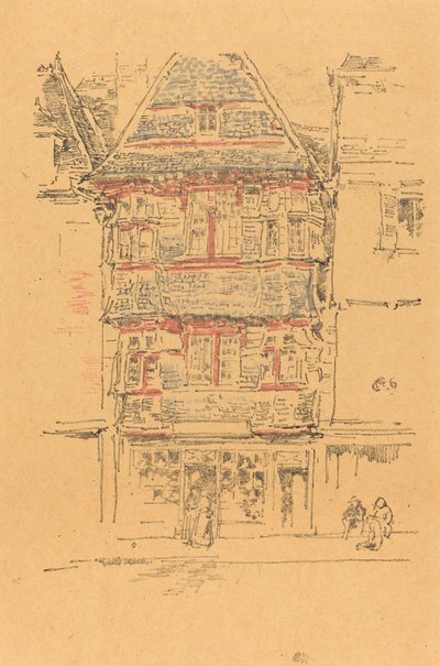 Röda huset, Paimpol av James Abbott McNeill Whistler