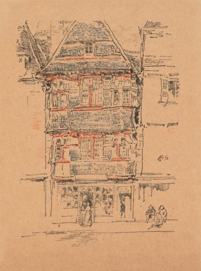 Röda huset, Paimpol av James Abbott McNeill Whistler