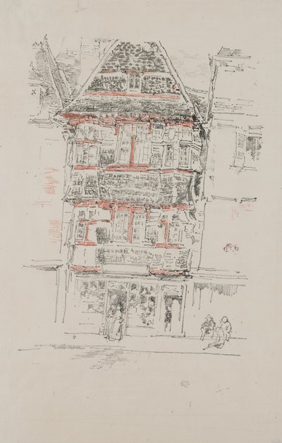 Röda huset, Paimpol av James Abbott McNeill Whistler