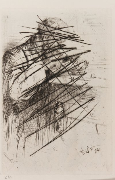 Riault (Trägravören) av James Abbott McNeill Whistler