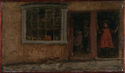 Rose and Red: Frisersalongen, Lyme Regis  av James McNeill Whistler
