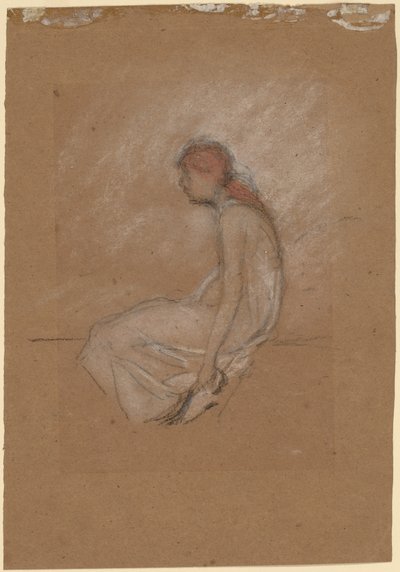 Sittande kvinna med rött hår av James Abbott McNeill Whistler