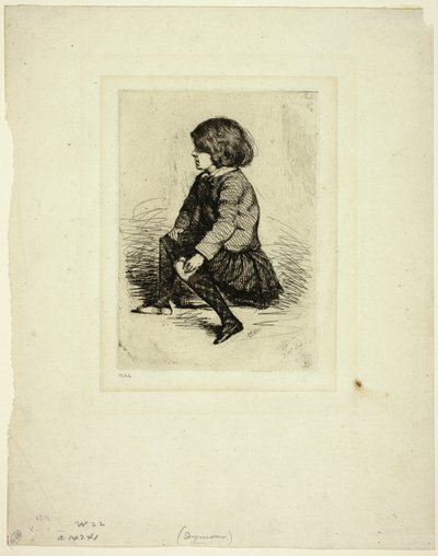Seymour Haden, Jr, sittande av James Abbott McNeill Whistler