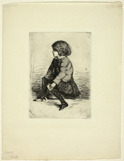 Seymour Haden, Jr, sittande av James Abbott McNeill Whistler