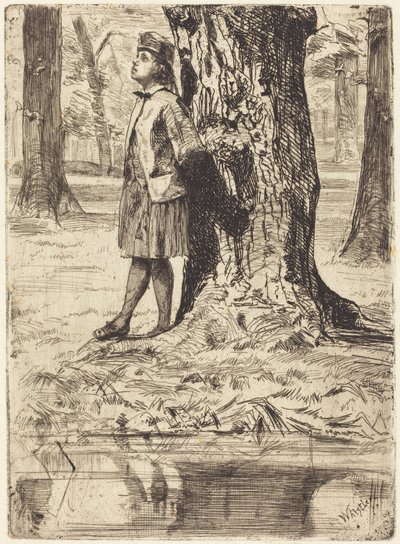 Seymour stående under ett träd av James McNeill Whistler