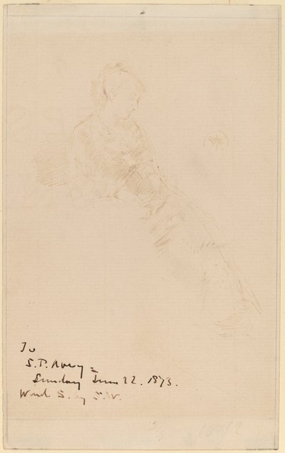 Skiss av Maud av James Abbott McNeill Whistler
