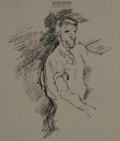 Skiss av en smed av James Abbott McNeill Whistler