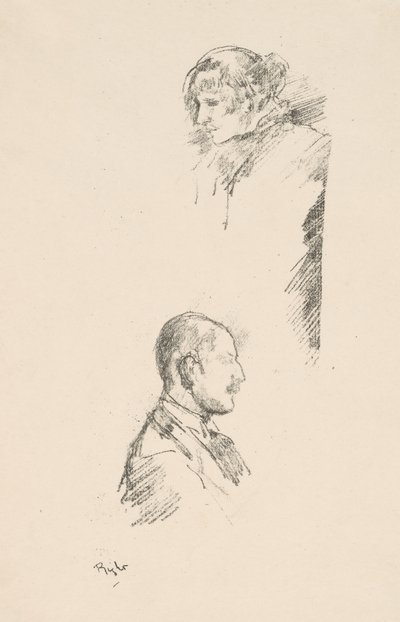 Skisser av fröken Philip och herr A. Studd av James Abbott McNeill Whistler