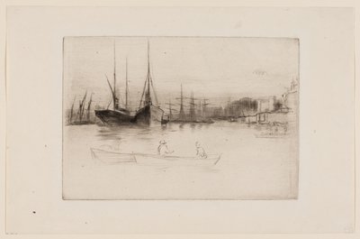 Ångbåtar utanför tornet av James Abbott McNeill Whistler