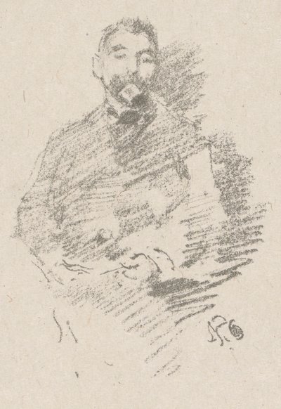 Stephane Mallarme av James McNeill Whistler