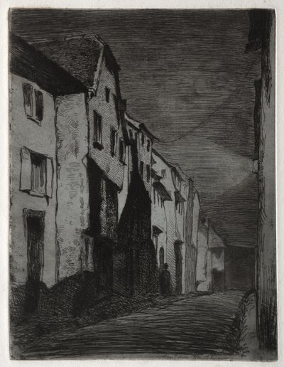 Gatan i Saverne av James McNeill Whistler
