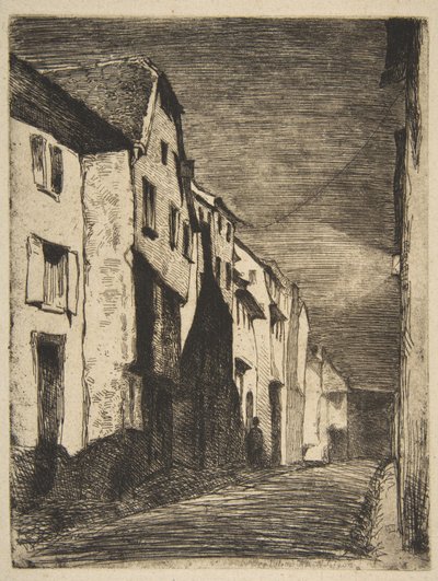 Gata i Saverne av James McNeill Whistler