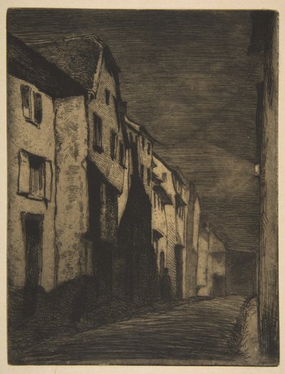 Gata i Saverne av James McNeill Whistler