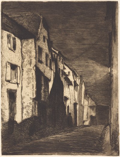Gata i Saverne av James McNeill Whistler