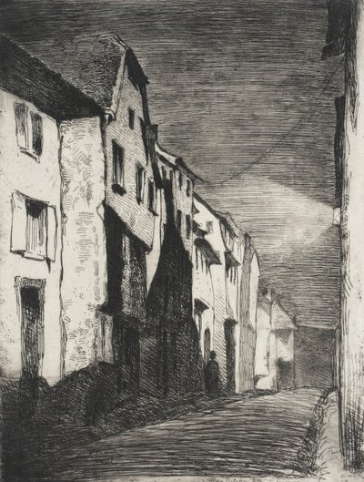 Gata i Saverne av James McNeill Whistler