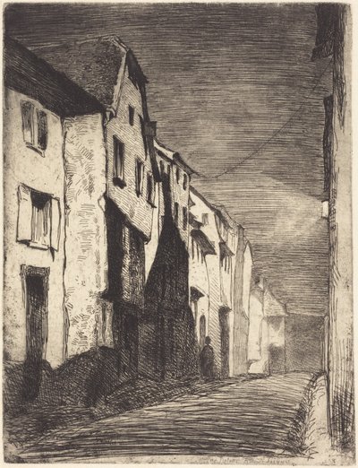 Gata i Saverne av James McNeill Whistler