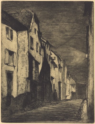 Gata i Saverne av James McNeill Whistler