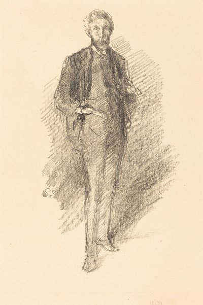 Studie: Joseph Pennell av James McNeill Whistler