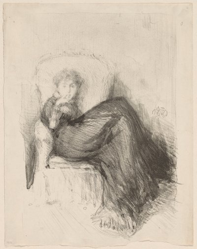 Studie: Maud sittande av James McNeill Whistler