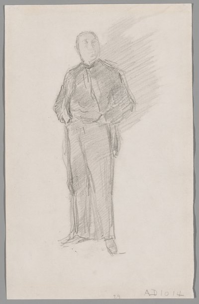Studie till porträtt av Thomas Way av James McNeill Whistler