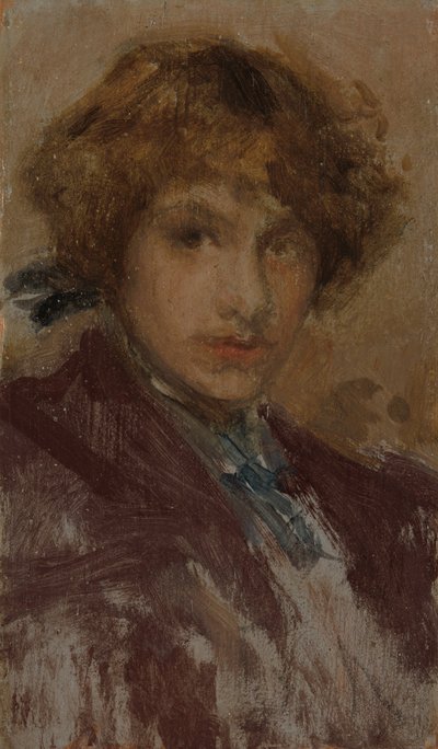 Studie av en flickas huvud och axlar av James McNeill Whistler